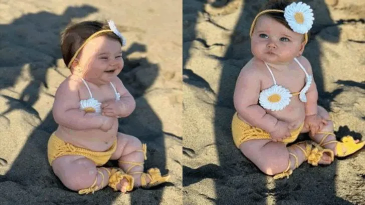 Absolute Delight: Baby Andreas’ Beach Debut Brimming with Joy and Fascination