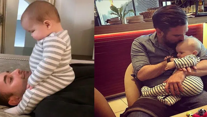 Dad and Baby: The Perfect Pair of Goofy and Adorable