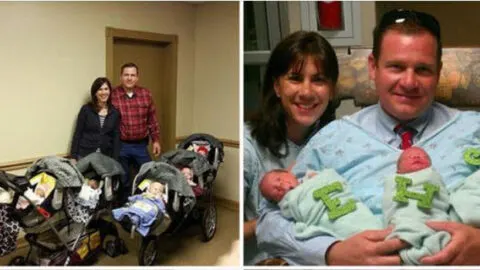 From Zero to Five: Couple Adopts Triplets and Then Welcomes Surprise Twins After Believing They Couldn’t Have Kids