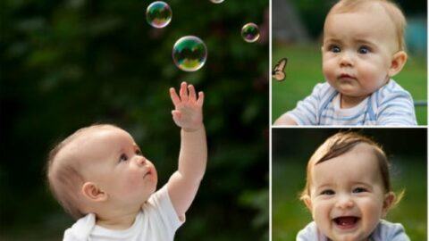 The Baby’s Joyful Expression: Thriving with Excitement Amidst Nature