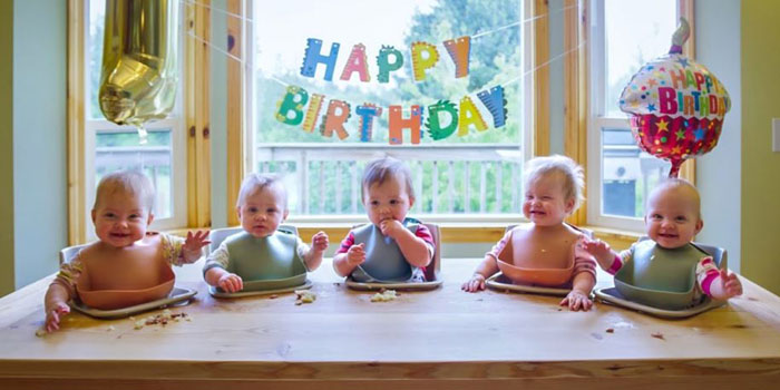 Celebrate the Joyful Occasion as the Quintuplets Turn One!