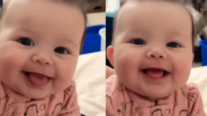 Embracing Purity: The Radiant Smile of a Baby