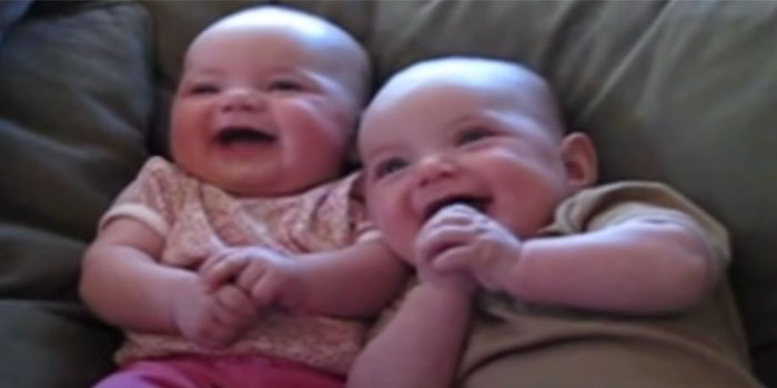 Four-Month-Old Twin Babies Find Fake Sneezes Absolutely Hilarious