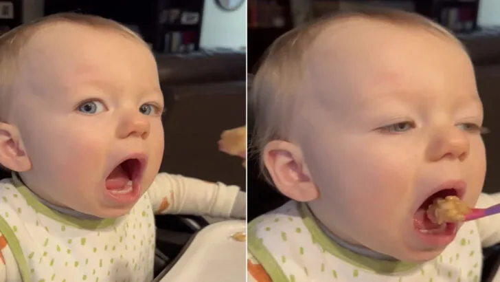 The Blue-Eyed Baby Boy’s Adorable Eating Habits Will Melt Your Heart