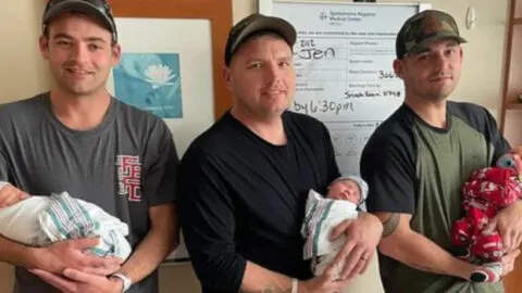 Three Firefighters from One Station Celebrate Becoming Fathers in Just 24 Hours