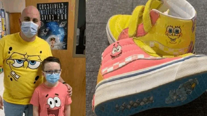 Teacher Shows up twinning after Student Bullied for His Favorite Shoes
