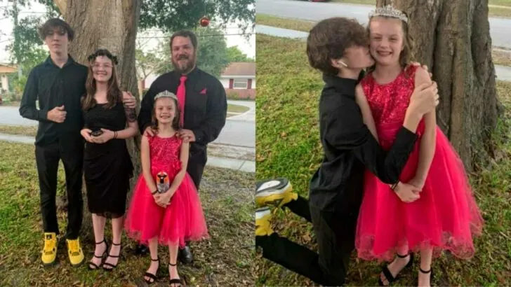 Brother makes his sister’s day by doing the dance their father loved the most