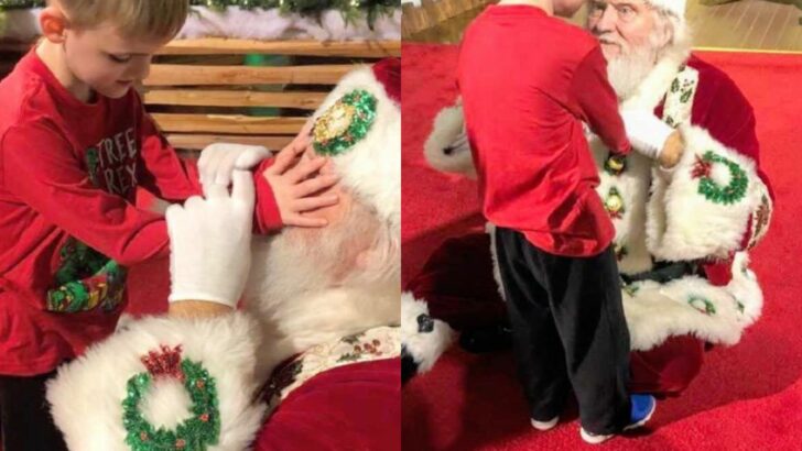 Christmas Magic: Blind, Autistic Boy and Santa Share Unforgettable Holiday Experience