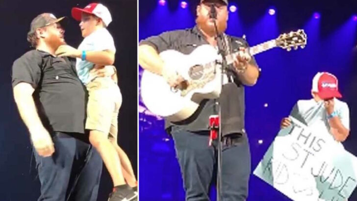 What happened on stage on Luke combs concert that night brought everyone to tears! 