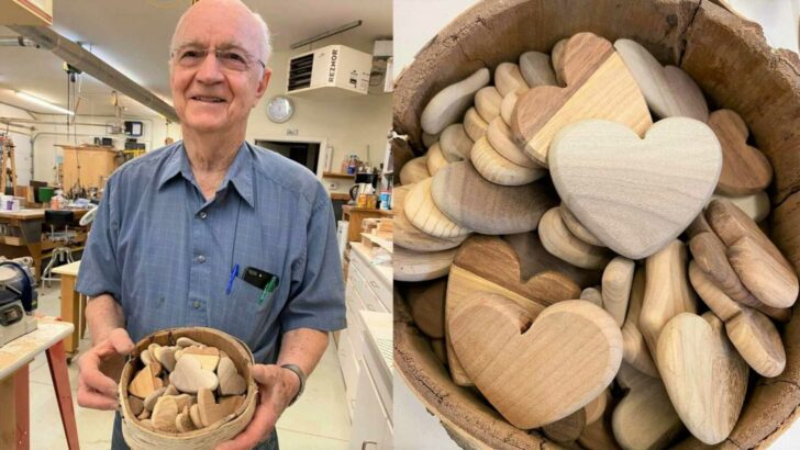 “It’s not about me, it’s all about the heart.”: The Grandpa who carries 1500 hearts in his pockets
