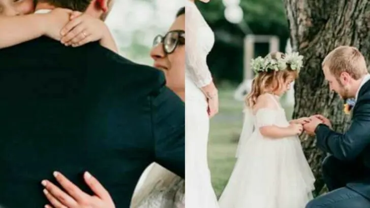 Hold Me, Dada: Stepdad Promises Forever to Stepdaughter in Emotional Wedding Ceremony