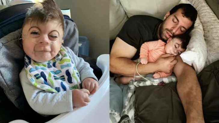 He’s here, he’s breathing, and he has a TON of hair! The joy only lasted for a moment. Our son was ready to shake things up at the hospital.