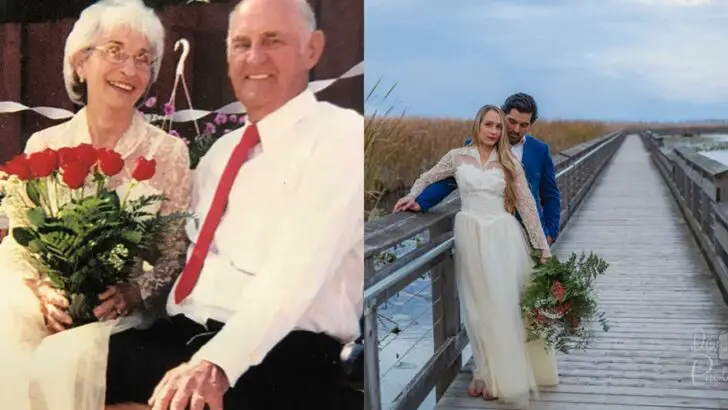 Adopted Bride Honors Nana by Wearing Her Restored 1955 Wedding Gown in Engagement Photos After Dress Was Accidentally Donated