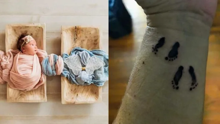 A Sign from Heaven: Grieving Mom Discovers Unbelievable Name Connection with Tattoo Artist After Losing Twins
