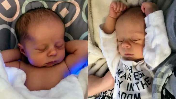 From the womb to the crib: Baby’s favorite ‘arms up’ sleep pose stays the same