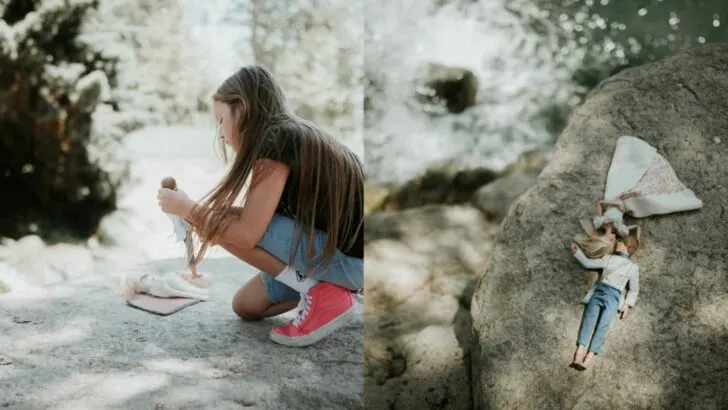 Daughters “Hire” Mom to Capture Their Barbie Dream Wedding