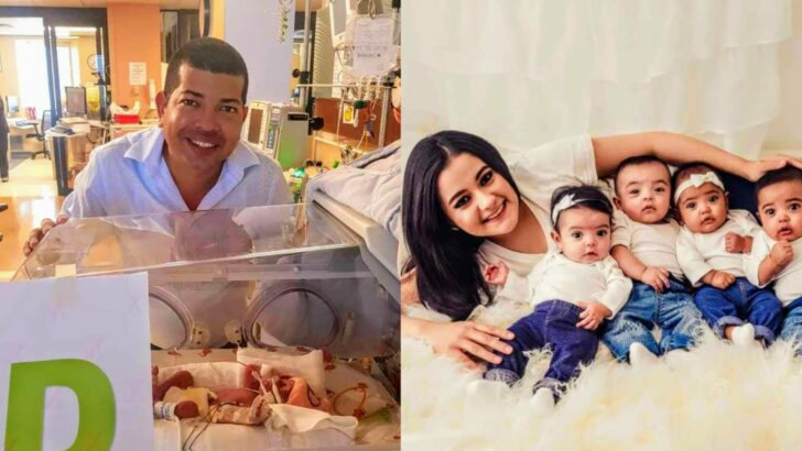 At twenty six I was told I might never have children yet God blessed me with natural quadruplets