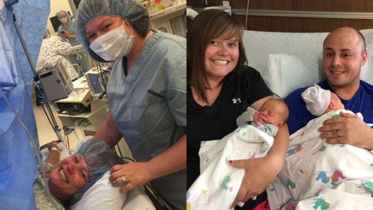 After Cervical Cancer Took Her Ability to Carry Children, Woman’s Mother Becomes Surrogate and Gives Birth to Her Twins, Proving Love Creates Miracles