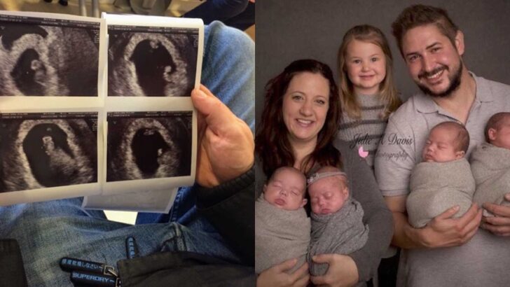 Told They Might Never Have Children, Couple Defies 100-Million-to-One Odds and Completes Family With Quadruplets