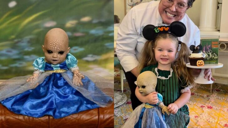 Meet this season’s spooky little queen: Three-year-old obsessed with creepy doll charms Disney employees and captures everyone’s attention with delight
