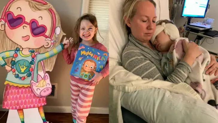3-year-old sad no book characters have cochlear implants, so mom publishes story with deaf main character