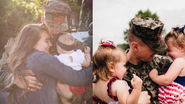 After Months of Deployment, Little Girl’s Shouts of ‘Daddy!’ Melt Hearts as Soldier Father Finally Comes Home to His Family