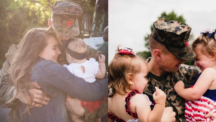 After Months of Deployment, Little Girl&rsquo;s Shouts of &lsquo;Daddy!&rsquo; Melt Hearts as Soldier Father Finally Comes Home to His Family