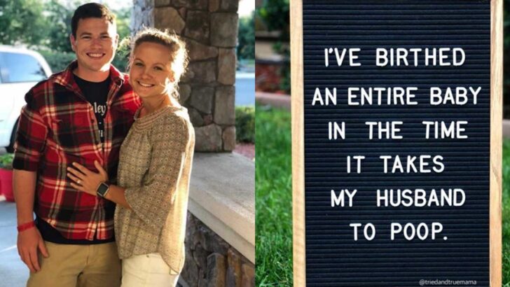 Two Babies, Seven Minutes, and a Husband Still in the Bathroom: One Mom’s Hilarious Comparison Between Childbirth and Men’s Bathroom Breaks