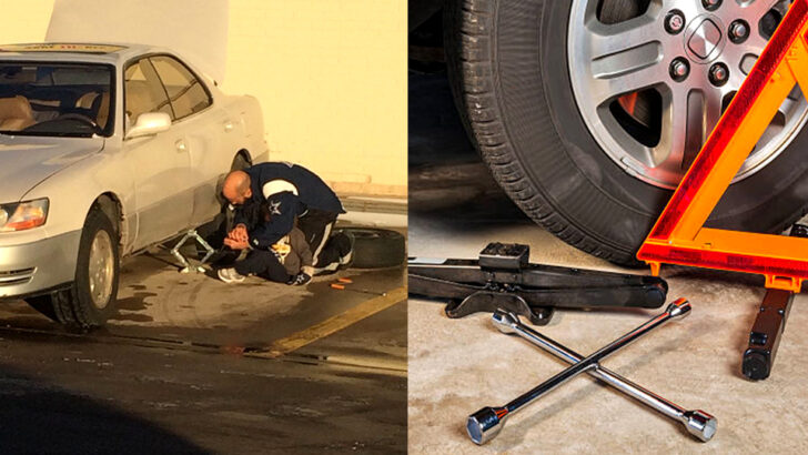 Dad Teaches Son Tire Change, Shares Heartfelt “Great Job, Buddy” Moment of Bonding