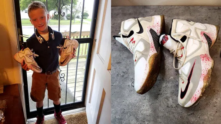 ‘Why Should I Have All These Nice Shoes?’: Teen Jaymes Gives His LeBron 13s to a Friend in Need