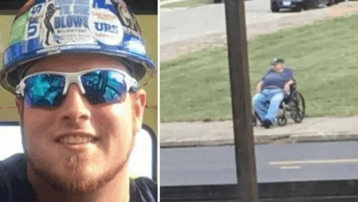 Crane operator strikes up a deal with wheelchair-bound elderly man that watches him work daily