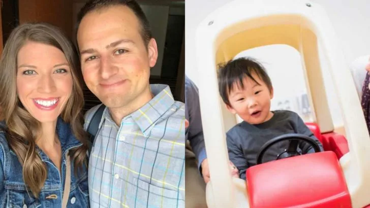 Couple shares emotional adoption journey of child saying goodbye to his past, finding love and belonging