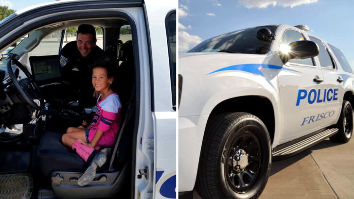Officer Comforts Frightened Girl During Traffic Stop, Turning Her Fear Into Trust With a Sticker and a Smile