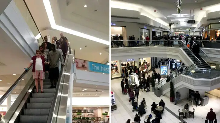 Stranger’s Kindness Helps Grandma Safely Descend Escalator Amid Busy Crowd